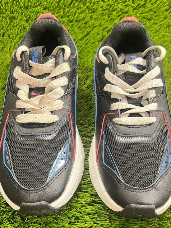 Puma RS Pulsoid Cosmic Boys Size 6Y Black Pink Blue Casual Shoes Sneakers - Picture 5 of 10